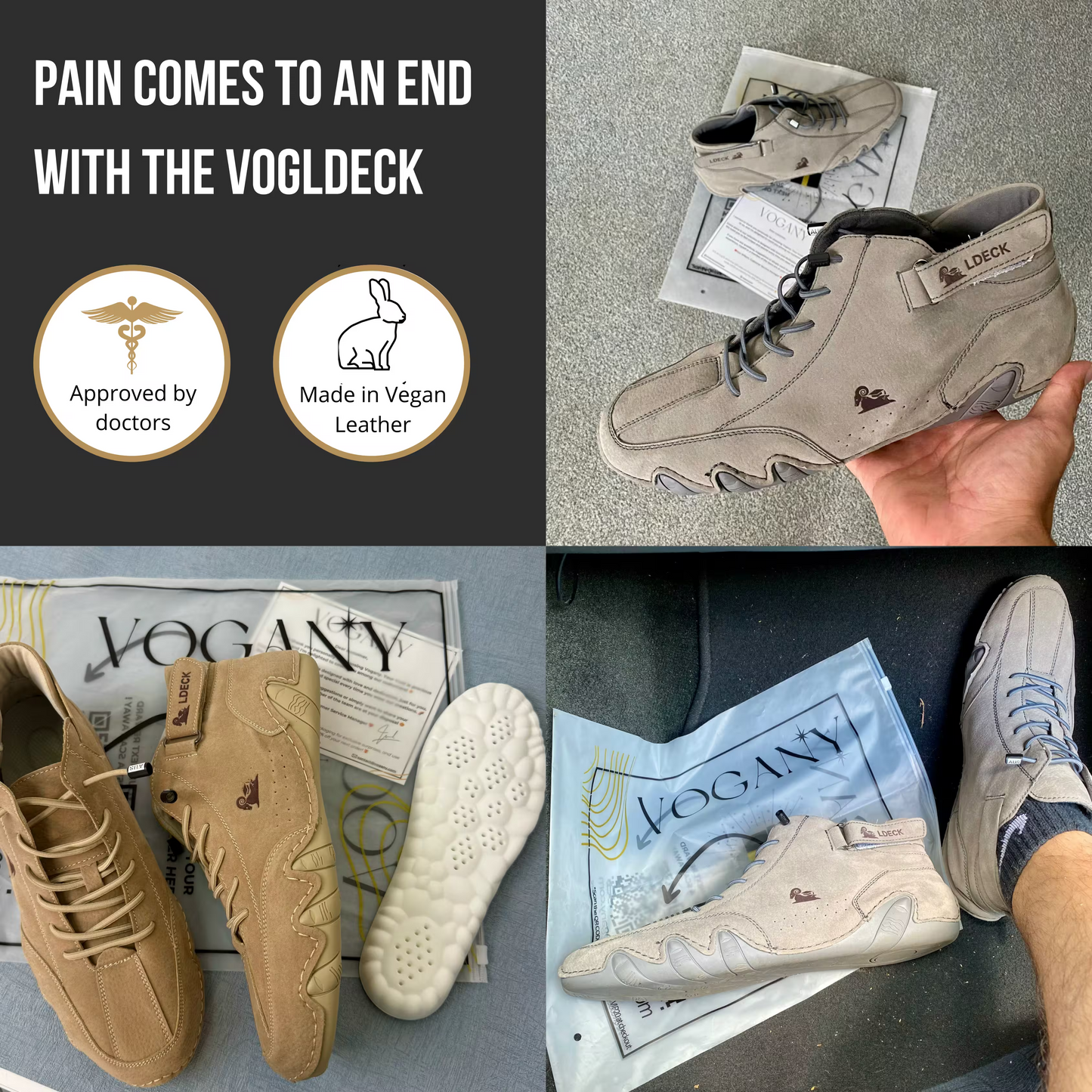 VogLDeck - Wodoodporne i oddychające buty ortopedyczne