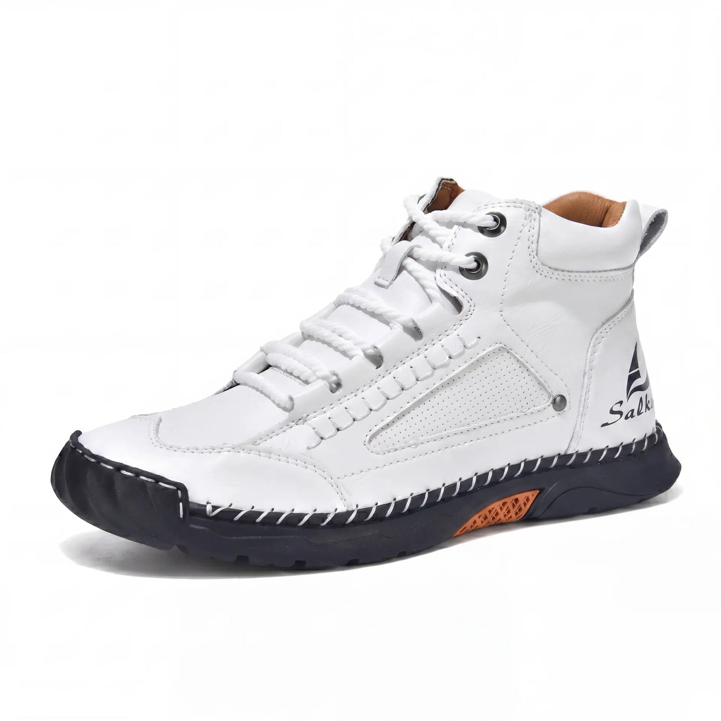 VogSalkin 2.0 - Bottes Barefoot tout-terrain à semelle vulcanisée et cuir vegan imperméable