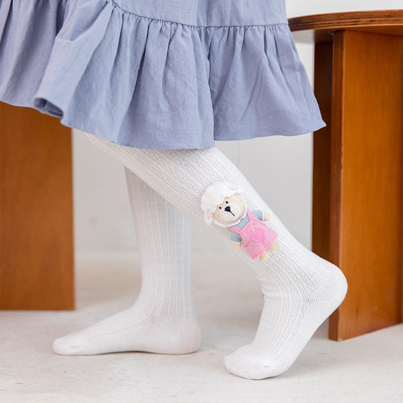 Strumpfhosen für Mädchen: Stil und Komfort mit Cartoon-Puppenmotiven