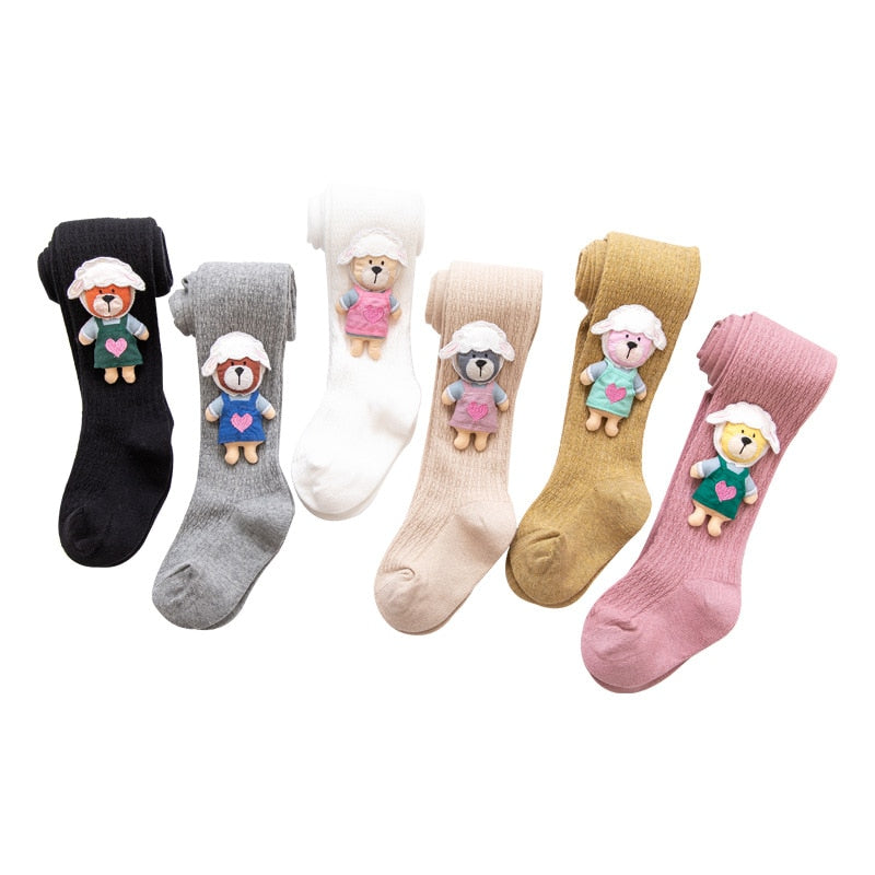 Strumpfhosen für Mädchen: Stil und Komfort mit Cartoon-Puppenmotiven