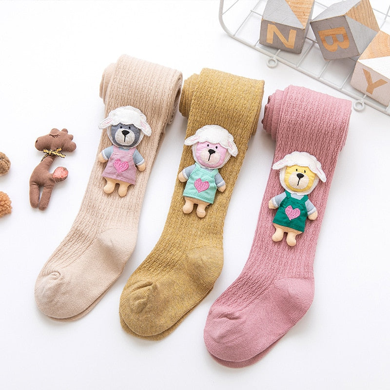 Strumpfhosen für Mädchen: Stil und Komfort mit Cartoon-Puppenmotiven